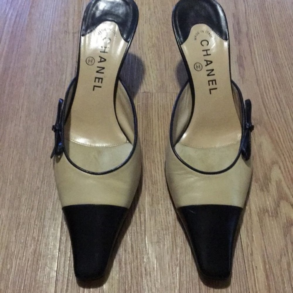 Chanel Mules with Kitten heel